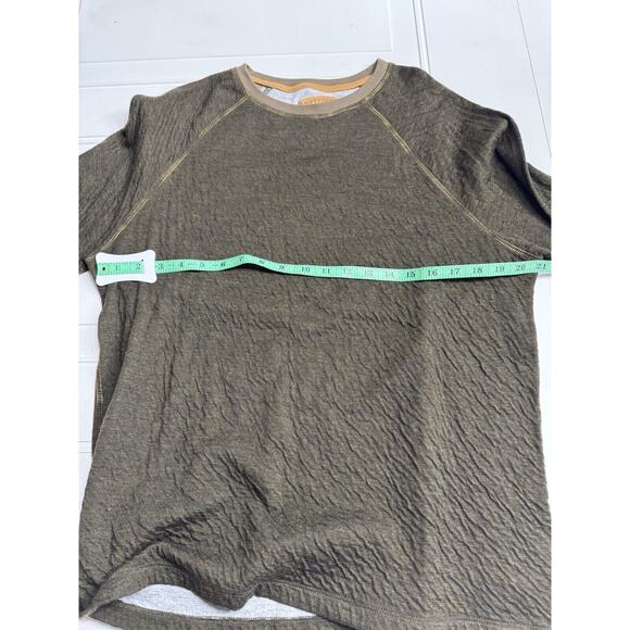 Nifty Genius Men’s Brown Green Olive Pullover Textured Sweatshirt Sweater XL - Picture 5 of 6